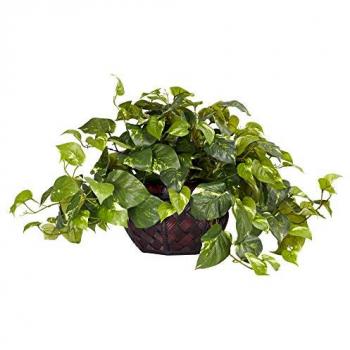Artificial Variegated Pothos Plant 40Cm by Leaf Design UK Limited