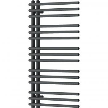 Radiador secatoallas eléctrico y de agua 369W 90x50x6,6cm Gris