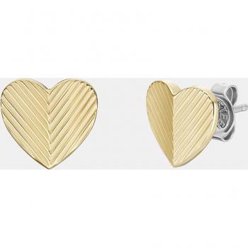 Pendientes Harlow dorados de Fossil, par de pendientes en acero JF04654710