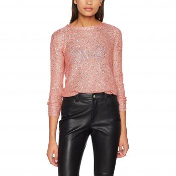 Only Onladele L/s Pullover Knt, suéter para Mujer, Rosa