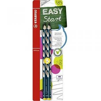 Stabilo Easygraph Escritura a Mano Lápiz Izquierda Mano 2 Pzas. - Grafito, Wallet of 2