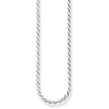 Thomas Sabo 925 Sterling Silver Cord Chain Necklace - 1mm Thickness, Size 60cm Unisex