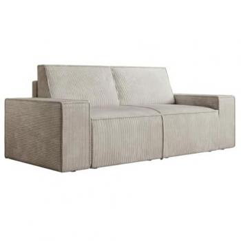Sofá de 2 plazas de pana beige AMELIA