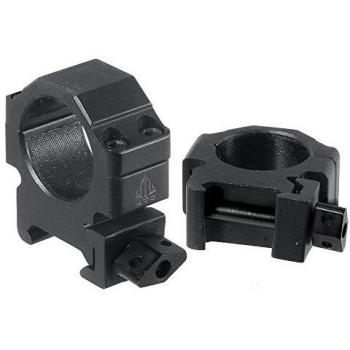 UTG Montageringe Universal Picatinny 1 Zoll - Culata de Paintball, Color Negro