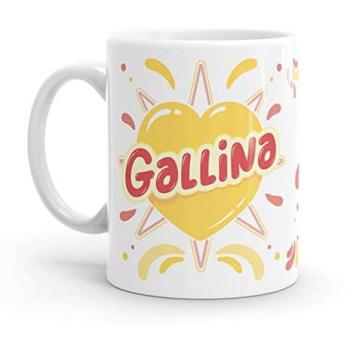 Taza Original Insulto Gallina - Resistente al Microondas y Lavavajillas