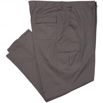 Supertouch 18KHF - 56 pulgadas de la cintura de los pantalones de poliéster 245 gsm / algodón pata larga de combate - gris