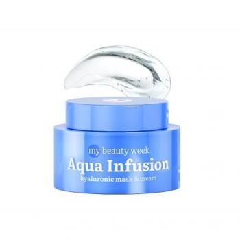 Mascarilla Facial Hidratante 2 en 1 Aqua Infusion con Ácido Hialurónico - Cuidado Coreano de la Piel 7DAYS
