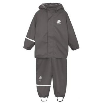 Conjunto de Lluvia Básico Junior de Poliester Gris 2 Piezas Talla 110