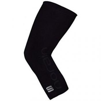 Sportful - No Rain Knee Warmers, color negro, talla XL