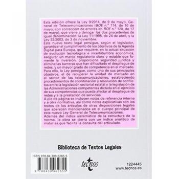 Nueva Ley General de Telecomunicaciones: Ley 9/2014, de 9 de mayo