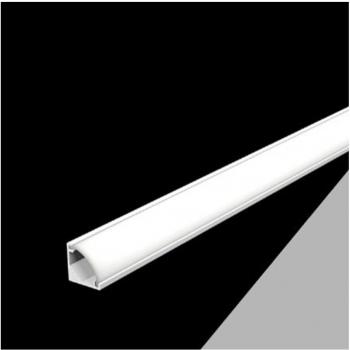 Perfil de Aluminio Angulador de 2mt para Tira LED - 10 Piezas Seccional