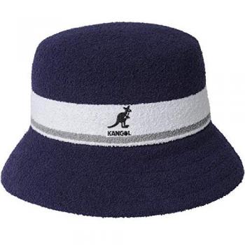 Kangol Unisex Bermuda Stripe Bucket Hat - Blue, Size S (54-55 cm)