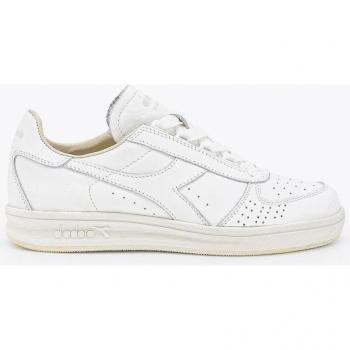 Diadora Men's B.Elite H Italia Sport Sneakers, White/White, Size UK 6