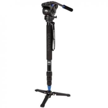 COMAN Monopod DX428AQ5 Alu with Q5 Videohead and Tripod Support MT10 max height 1,91m