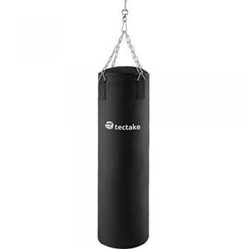 Saco de Boxeo Tectake 105 cm - 25 kg con Suspensión Robusta de Cadena y Material de Relleno Sólido