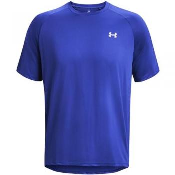Camiseta de Manga Corta Tech Reflective para Hombre de Under Armour, Color Azul, Talla M, Corte Regular