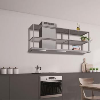 Campana Extractora Baraldi Elea Pared 180x50 cm - Inox - Chimenea Izquierda - 900 m3/h