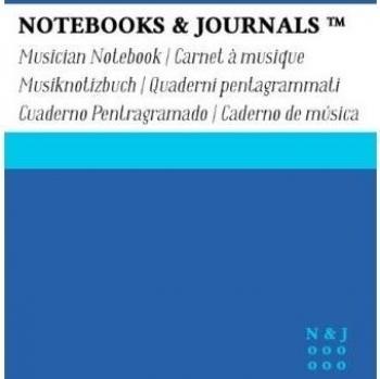 Cuaderno de Música Notebooks & Journals, Pocket, Azul, Tapa Blanda:
