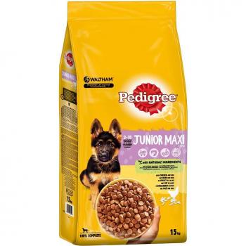 Pedigree Junior Maxi Chicken and Rice Dry Dog Food - 15 kg Bag