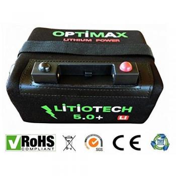 Optimax Batería Litio Carro de Golf 12v 18ah con Cargador