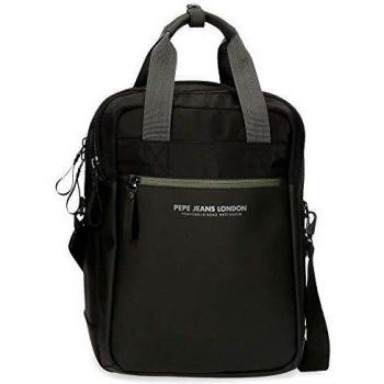 Mochila Portaordenador Pepe Jeans Sail 15.6 con Bandolera, Negro