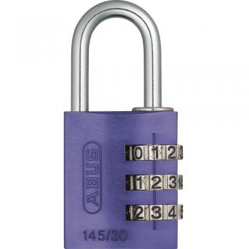 Abus 145/30 LILA B - Candado aluminio combinacion 30mm 3 dígitos lila blister
