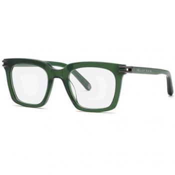 Philipp Plein Unisex Shiny Translucent Green Sunglasses, Size 51 MM