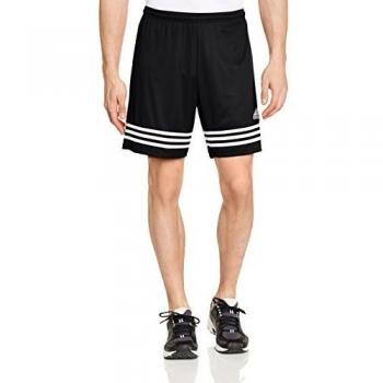adidas Entrada 14 SHO - Pantalones cortos de fútbol para hombre, color negro/blanco, talla S