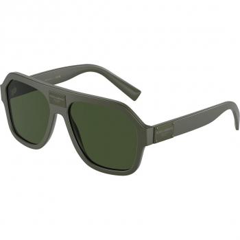 Dolce & Gabbana DG4433 329771 Men's Pilot Sunglasses Green Size 58
