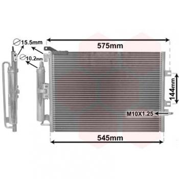 Condensador de Aire Acondicionado Van Wezel 43005417