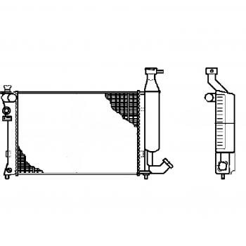 Radiador de motor HELLA 8MK 376 719-501 para refrigeración del motor