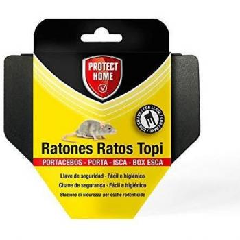 Protect Home 286600735 Portacebos para Ratones con Llave de Seguridad, Facil e Higiénico, Control de Roedores