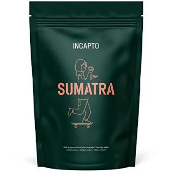 Incapto Café en Grano Natural - Café Especialidad | Café Sumatra Grano | Café en Grano Arábica 100% | +80 puntos SCA | Tueste Natural y Artesanal | Café Grano Natural | Paquete