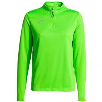 Sudadera Joma Running Night Half Zip Verde Flúor Mujer - XL