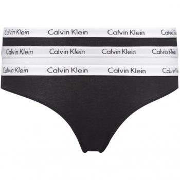 Calvin Klein Women's Bikini 3pk Brief, White/Black Wzb, One