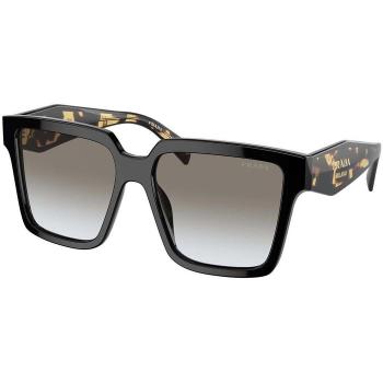 Prada PR 24ZSF Asian Fit 1AB0A7 Gafas de Sol para Mujer Negras, 57 mm, ajuste asiático