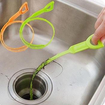 5pcs pl‡stico Sink Drain rastra de la tuber'a Hook Suministros herramienta de limpieza del pelo de limpieza de la cocina