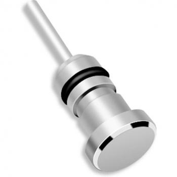 Tapón Antipolvo para Auriculares 3.5mm AUX con Pin de Eliminación de Tarjeta para iPhone, PC y Portátil