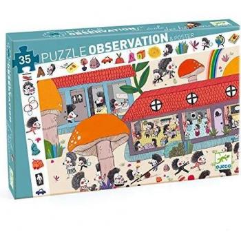 Djeco- P. Observación La Escuela de erizos Puzzles