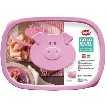 Contenedor Hermético para Embutidos 1,5L - Rosa - Apilable - Reutilizable - BPA Free