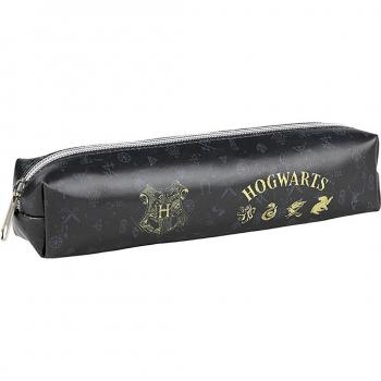 Cerdá Life's Little Moments Estuche Escolar de Harry Potter Hogwarts, Azul Marino, 1 Compartimento, Piel Sintética, Cierre con Cremallera
