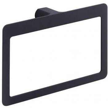 Toallero Argolla Pirenei Negro Mate 23 cm Gedy