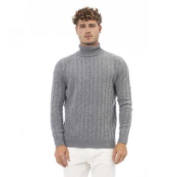 Alpha Studio Gray Viscose Sweater - IT50 | L