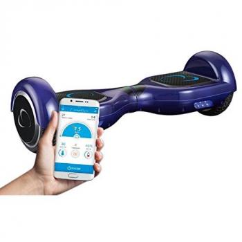 SmartGyro X2 UL Blue - Patinete Eléctrico Hoverboard, 6,5, antipinchazos, LEDS, Batería de Litio 36V, Autonomía de 10Km, Self Balancing, Monopatín Eléctrico Auto Balanceo, Color Negro