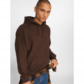 Urban Classics Brown Blank Hoodie for Big Sizes