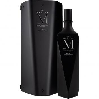 The Macallan M Black Single Malt Scotch Whisky - Estuche 2023, 700 ml, 43% ABV, notas de frutas secas y especias