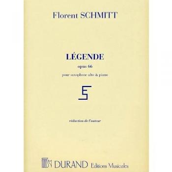 SCHMITT F. - Legende Op.66 para Saxofon y Piano
