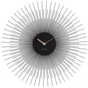 Reloj de pared de acero Karlsson Peony 45 cm, diseño moderno, mecanismo silencioso, acabado en metal, ideal para decoración contemporánea