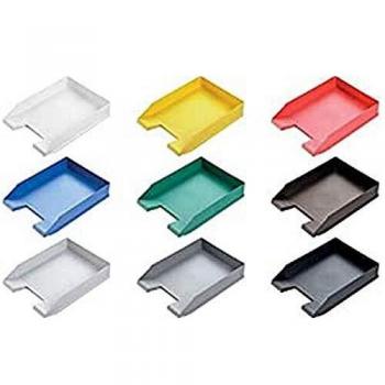 Bandeja para cartas HELIT A4-C4 azul con asa y zona de rotulación H67xB254xT347 mm (Paquete de 5)