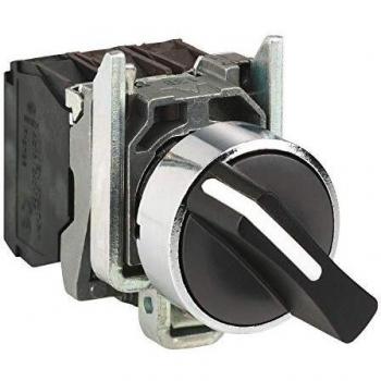 Schneider Electric XB4BD41 Selector Switch, Thumb-grip switch 1NO/0NC